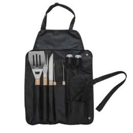 Kit Churrasco 6 peças com Avental