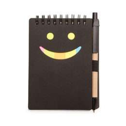 Bloco de Anotações Ecológico com Caneta de Papelão