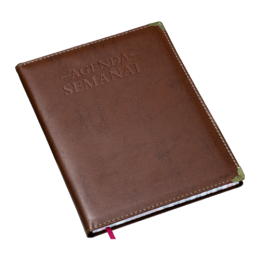 Agenda Semanal Super Capa Marrom