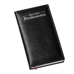Agenda Permanente de Bolso Capa Lisa Preta