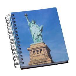 Agenda Wire-o Personalizada na Capa e Contra Capa com Imagem Fotográfica