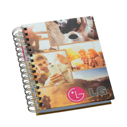 Agenda Wire-o Personalizada na Capa e Contra Capa com Imagem Fotográfica