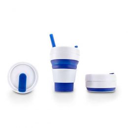 Copo Retrátil 355ml com Canudo 14339