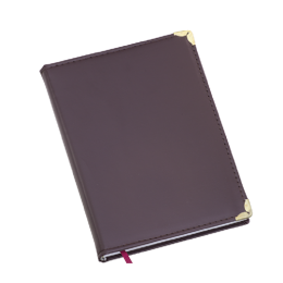 Agenda Diária Capa Lisa Vinho