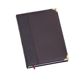 Agenda Diária Capa Croco Reta Vinho