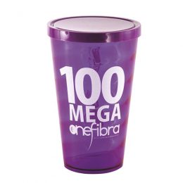 Copo 550 ml Espiral com Tampa Fechada FAN43