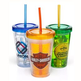 Copo Personalizado com Canudo ST CPPRDDPL550