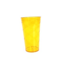 Copo Twister Amarelo Transparente 550ml LT-017