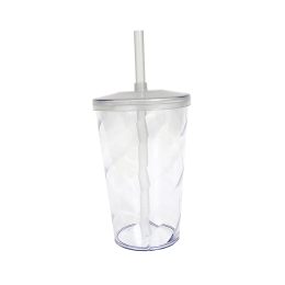 Copo Twister c/ Tampa e Canudo Natural 550ml LT-026