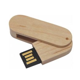 Pen Drive Ecológico de Madeira Giratório Pequeno - GIPECB
