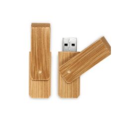 Pen Drive Ecológico Giratório de Bambu - GIPECG