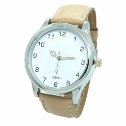 Relógio de Pulso Personalizado para Brinde Linha Cromo Couro EST-CCF1010PCBE2