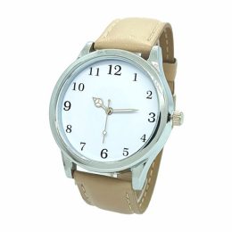 Relógio de Pulso Personalizado para Brinde Linha Cromo Couro EST-CCF1010PCBE