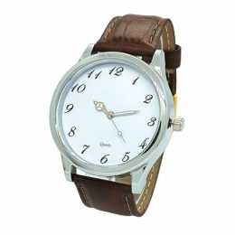 Relógio de Pulso Personalizado para Brinde Linha Cromo Couro EST-CCF1010PCM