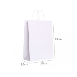 Sacolas em Papel Kraft Branco CY-33