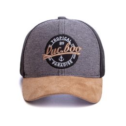 Boné 06 Gomos Aba Curva Confeccionado em Malha Piquet + Tela bone22565