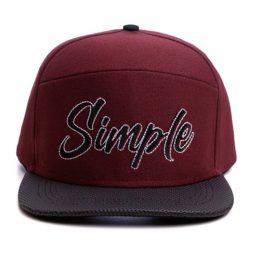 Boné Six Panel Aba Reta Confeccionado em Sarja bone26134