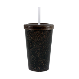 Copo Cancun Green Tampa e Canudo 320ml BB144G