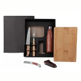 Kit Churrasco com Garrafa e Canivete 6 Pçs SMKT-9023T