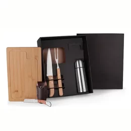 Kit Churrasco com Garrafa e Canivete 6 Pçs SMKT-9023U