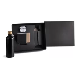 Kit Garrafa, Caderno e Fone 4 Pçs SMKT-90284