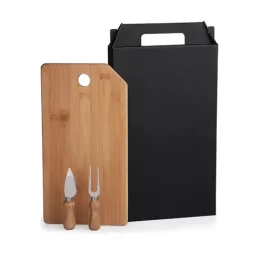 Conjunto Tábua de 1 Furo, Garfo e Faca para Queijo 3 Pçs SMKT-9032C