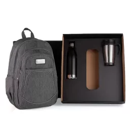 Conjunto Mochila, Garrafa e Caneca 3 Pçs SMKT-9036V