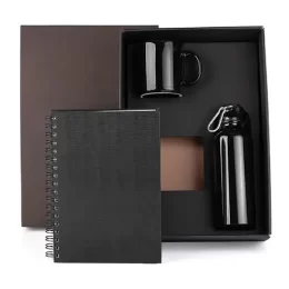 Kit com Squeeze, Caneca e Caderno 3 Pçs SMKT-9042F