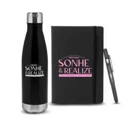 Kit Caderno e Acessórios 3 Pçs SMKT-9044U