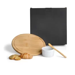 Conjunto para Petisco em Bambu 3 Pçs SMPD-153A3