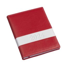 Agenda Diária Capa Horizontal Vermelha LG136L