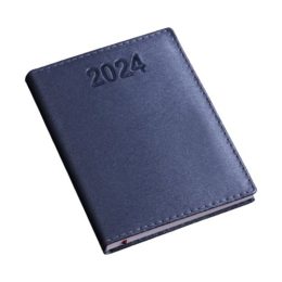 Agenda Diária Capa Metalizada Lisa Azul LG180L