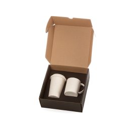 Kit Com Copo e Caneca Em Fibra de Bambu SMKT-90160