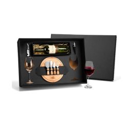 Kit Queijo e Vinho com Espaço para Garrafa SMKT-90007