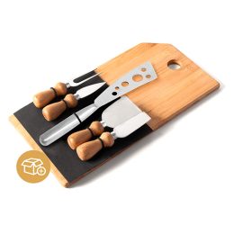 Conjunto para Queijo em Bambu / Inox Oregon SMKT-90023