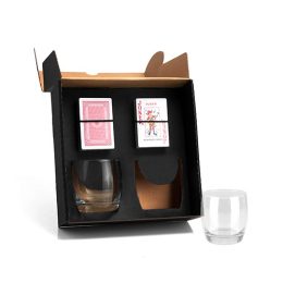 Kit Whisky com Baralho e Copos SMKT-90085