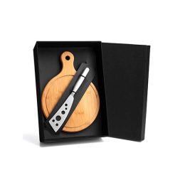 Kit para Queijo em Bambu / Inox 2 Pçs SMKT-90101