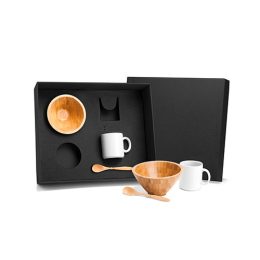 Kit para Café da Manhã em Bambu 6 Pçs SMKT-90113