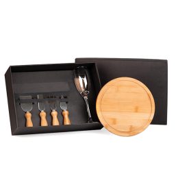 Conj. Taça com Tábua e Utensilios 6 Peças SMKT-9029H