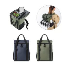 Mochila Térmica Almofadada em 600D Ripstop em Poliéster Reciclado (100% rPET) SP92099