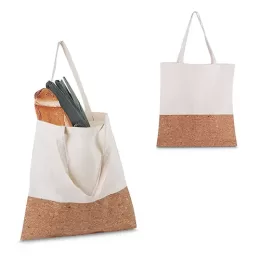 Sacola em Algodão 140g/m² e Cortiça (39x35x9cm) AI-BAC003