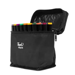 Kit Canetas Marcadoras Pontas Duplas 48 Cores 08329-48