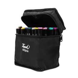 Kit Canetas Marcadoras Pontas Duplas 60 Cores 08329-60