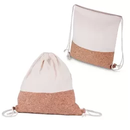 Sacola/Mochila em Algodão e Cortiça 140g/m² (39x37x8.5cm) AI-BP0008